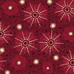 aboriginal dot art fabric swatch