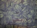 Lilac Lilies on Mauve Fabric at Lee Nova Craft St Marys fabric swatch
