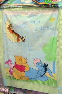 Winnie the Poo Cot Cover fabric