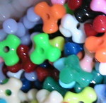 Loose Multicoloured plastic Beads
